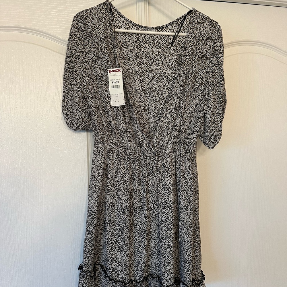 Sienna Sky Black and White Mini Dress
